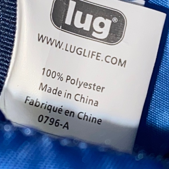 NEW Lug Puddle Jumper Overnight Gym Bag Blue Quilted Nylon Adjustable Strap - Picture 12 of 13